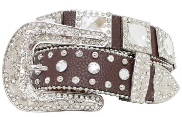 Showman Couture ™ Western style bling belt with removable buckle.-Showman Couture ™ Western style bling belt with removable buckle.