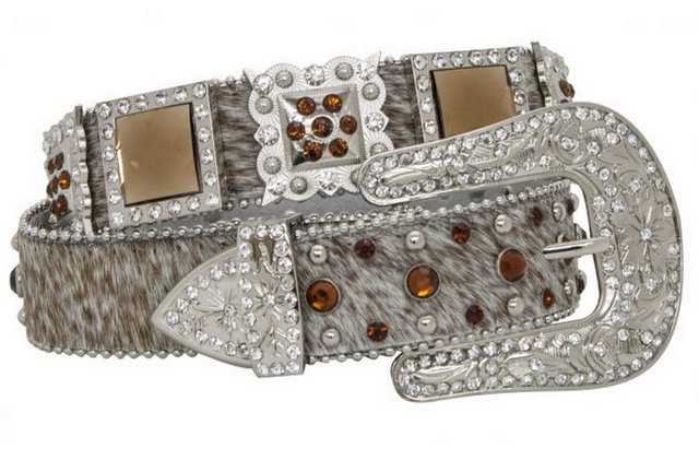 Showman Couture ™ Western style bling belt with removable buckle.-Showman Couture ™ Western style bling belt with removable buckle.