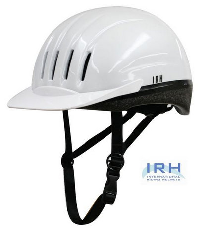 White EQUI-LITE Riding Helmet with Dial Fit System, by International Riding Helmets- White EQUI-LITE Riding Helmet with Dial Fit System, by International Riding Helmets