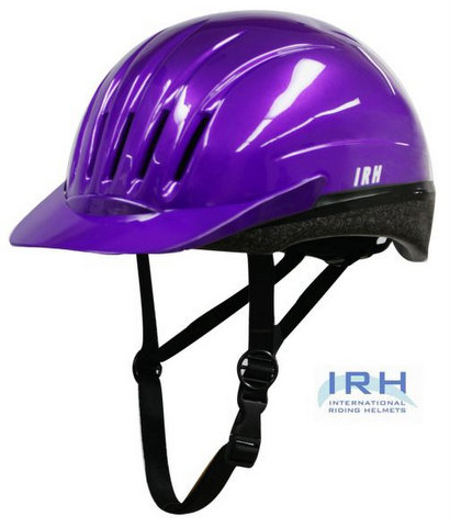 Purple EQUI-LITE Riding Helmet with Dial Fit System, by International Riding Helmets-Purple EQUI-LITE Riding Helmet with Dial Fit System, by International Riding Helmets