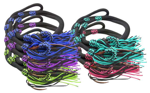 8ft Fringe braided barrel reins.-8ft Fringe braided barrel reins.