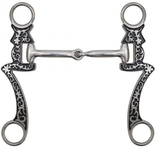 5" Stainless Steel Seven Cheek Snaffle Bit.-5 Stainless Steel Seven Cheek Snaffle Bit.