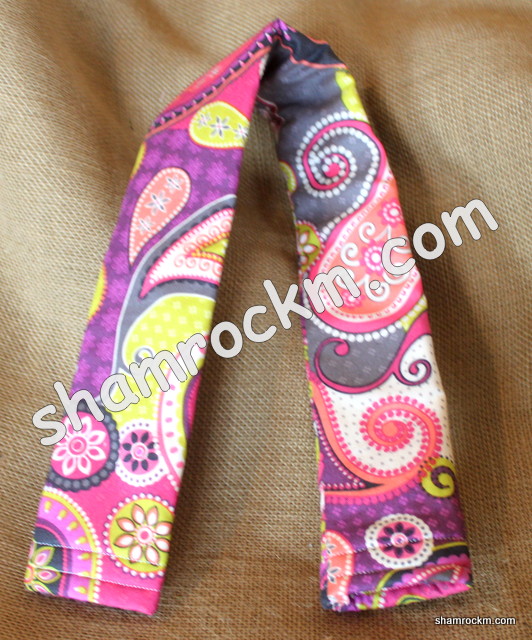 Camera strap cover/pink and purple floral-camera strap cover