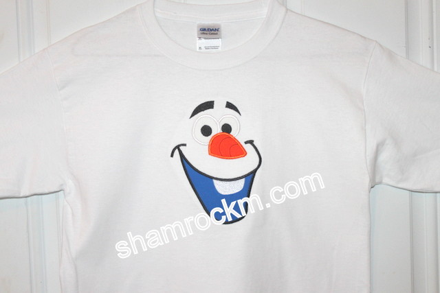 Frozen snow man-