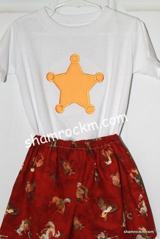 Sheriff's Star Shorts Set-sheriff's star, short sets custom clothing