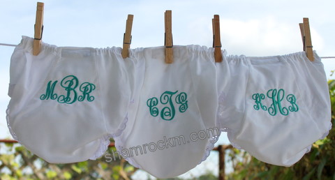 Bloomers-baby bloomers, monogrammed bloomers