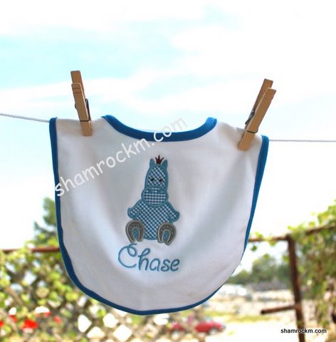 sitting horse bib-horses, bibs