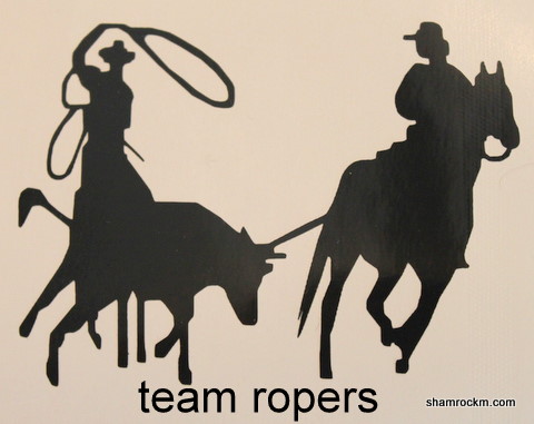 Team Roper 1-team roper vinyl decal awards banners, signs