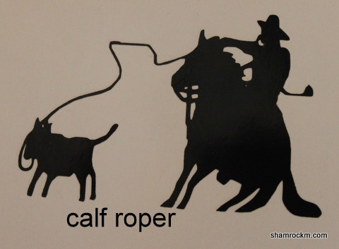 Calf Roper 1-calf roper vinyl decal, signs, banners,