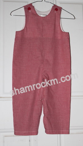 Boys Gingham Long Jon-Jon-gingham jon-jon, boys clothing, cowboy clothing, longalls,