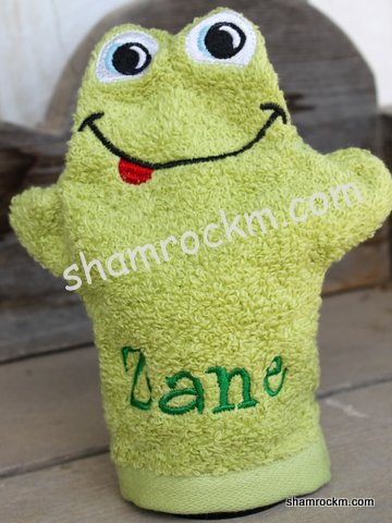 Froggy Bath Mitt-froggy bath mitt