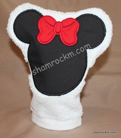 Girl Mouse Bath Mitt-girl mouse bath mitt