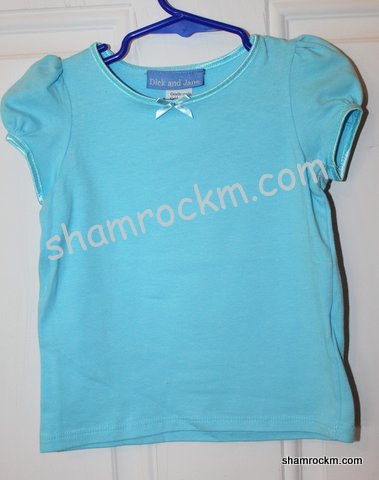 Satin Trim Blue T-shirt-satin trim blue t-shirt