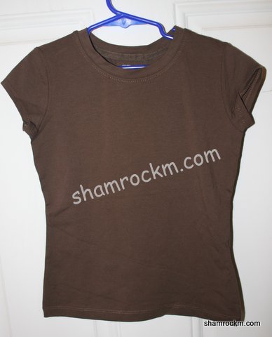 Tapered Brown Tee-brown tee