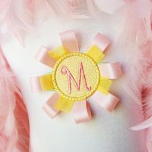 Ribbon Flower Alphabet-Ribbon flower, alphabets,