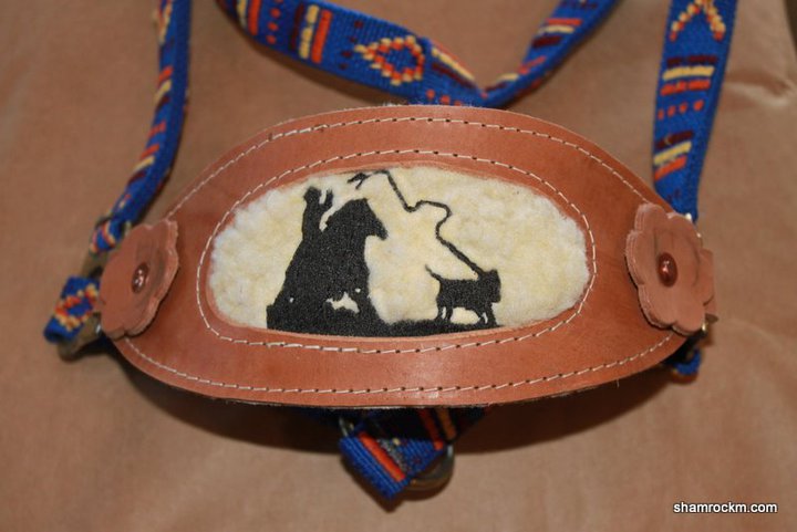 breakaway roper noseband 2-bronc halter