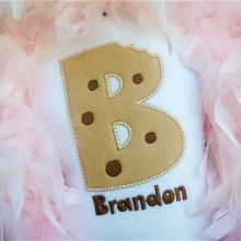 Chocolate Chip Cookie Alphabet-cookie alphabet, chocolate chip cookie alphabet, alphabet applique,cookie applique
