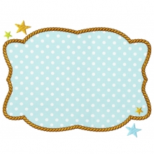 Cowboy Patch Applique-cowboy patch, frames, appliques