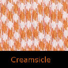 Creamsicle Paracord-creamsicle paracord, orange and white paracord, parachute cord, survivor bracelet cord