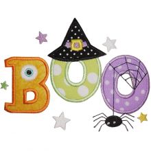Cute Boo Applique-cute boo, halloween, appliques