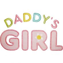 Daddy's Girl-Daddy's girl, baby girl applique,