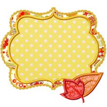 Fall Patch Applique-fall patch, thanksgiving, frames