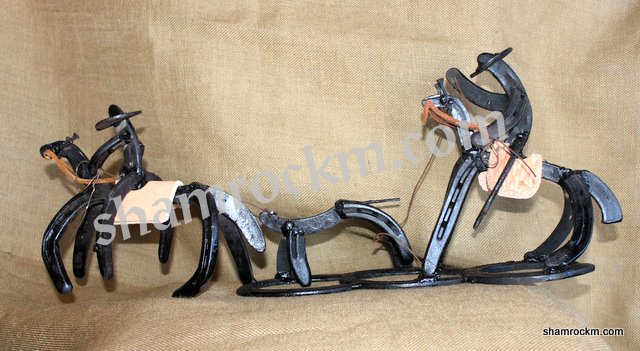 Horse Shoe Art Team Roper-horse shoe art
