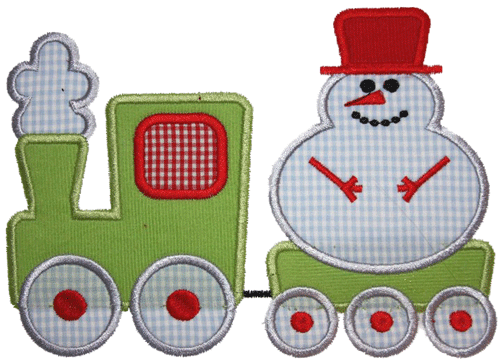 Taking Frosty Back to the North Pole-frosty, Christmas appliques