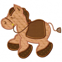Giddy Up Pony-little pony, giddy up pony, horse, applique pony,