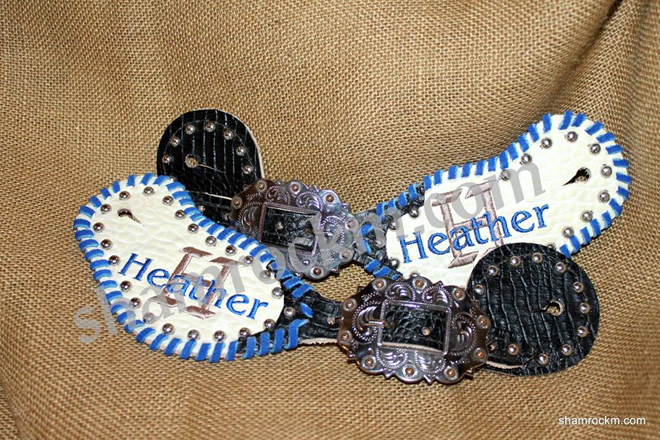 monogrammed spur straps-