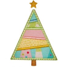 Patchwork Christmas Tree-Christmas Tree appliques, winter appliques, Christmas appliques, Christmas trees, patchwork trees