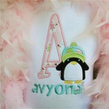 Penquin Alphabet-penquin alphabet, applique alphabet, appliques, winter appliques, Christmas applique