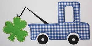 Shamrock Truck-shamrock, trucks, St. Patricks day designs, St. Patricks day
