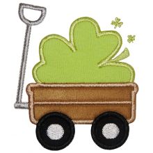 Shamrock Wagon-shamrocks, wagons, St. Patricks day designs