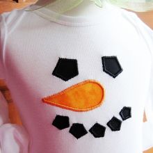 Simple Snowman-snowman applique, simple snowman applique, Christmas appliques, winter appliques
