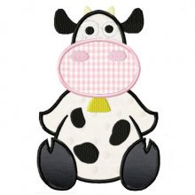 Sitting Cow-cows, black and white cows, brown and white cows