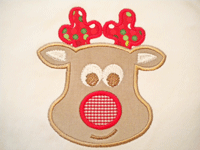 Randy Reindeer-reindeer, Christmas appliques