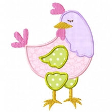 Chicken-chicken applique