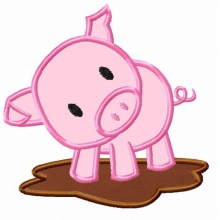 Pig-applique pig