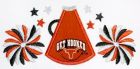 Megaphone and Pom Poms-