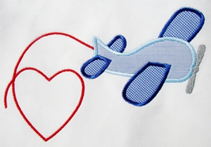 Valentine Airplane-valentines, valentines design, hearts, airplanes